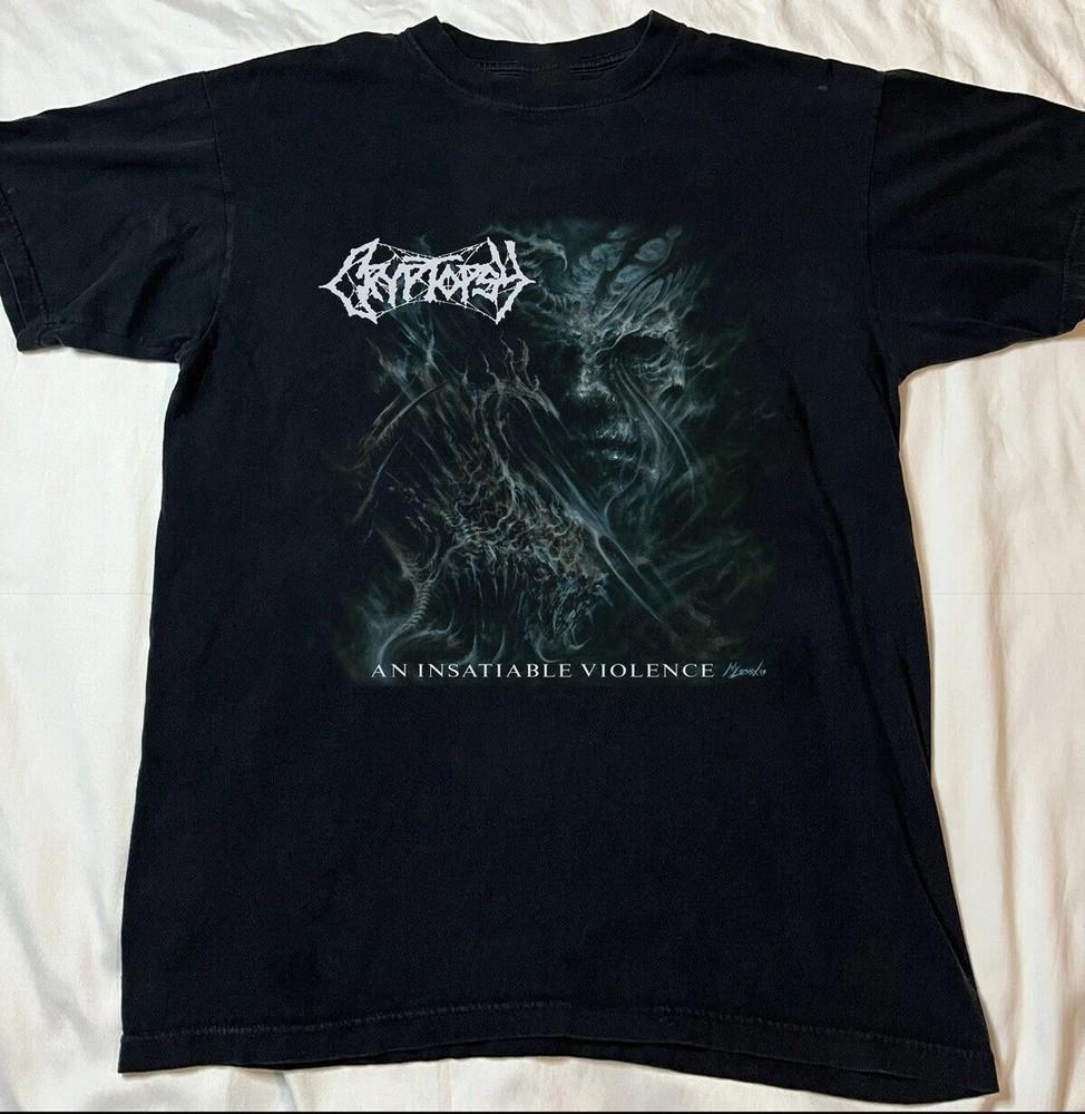 

RARE Cryptopsy Black Cotton All size S-5XL Gift For Fans T-shirt ES309 Unisex T-Shirt XXL