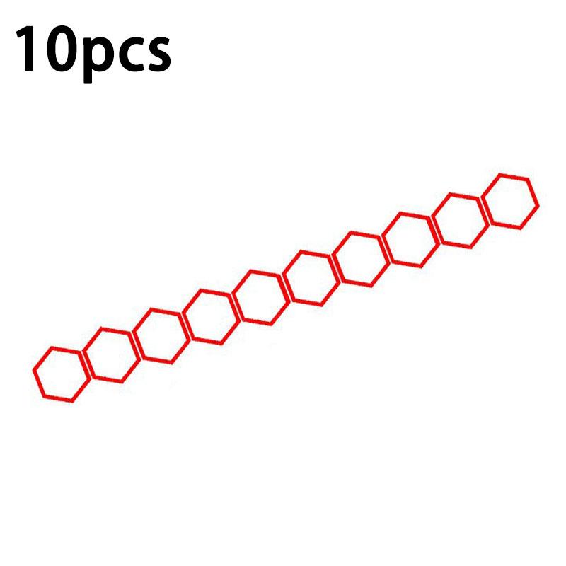 

10/50pcsReflective Body Stickers with Hexagonal Patterns Side Door Stickers with Honeycomb Latte Art Side Skirt Stickers DIY Set