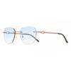 Rimless Geometric Gold Smartbuy Collection Sundra Jst 164 018 Fashion Unisex Sunglasses