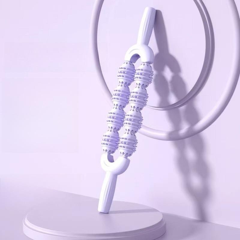 Wolfsbane Manual Cervical Massager Cervical Waist Back Leg Muscle Relaxation Roller Yoga Stick Muscle Fitness Equipment