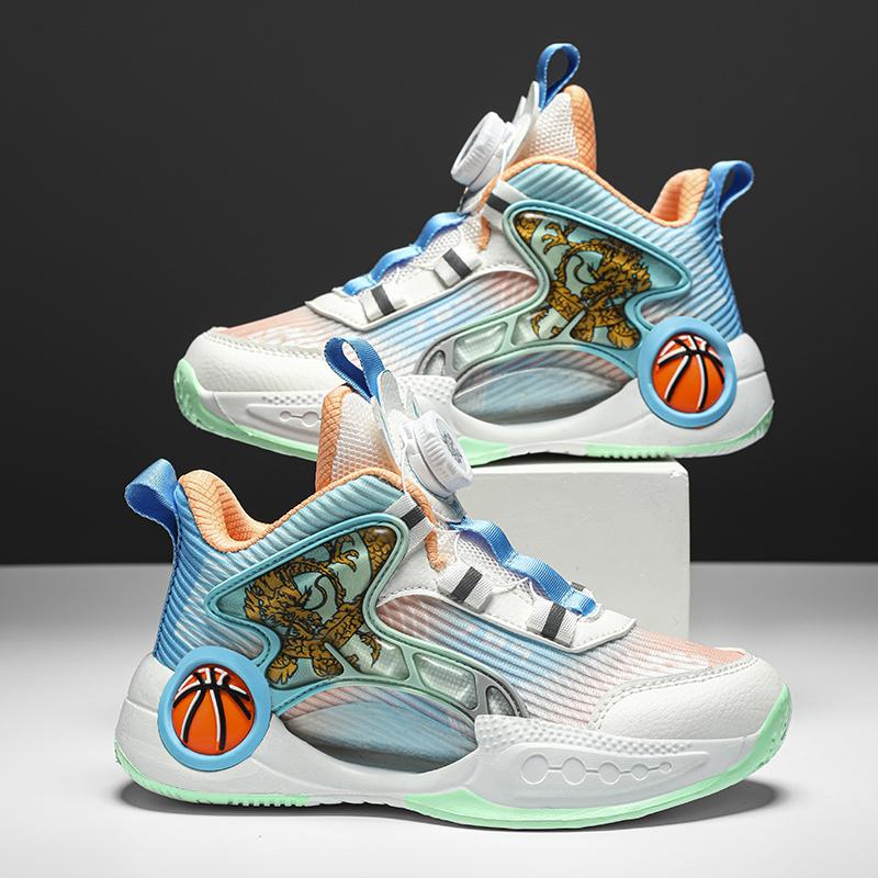 31-40 Children's Oversized Breathable Fashionable Sports and Leisure Shoes High Top Basketball Shoes Running Shoes