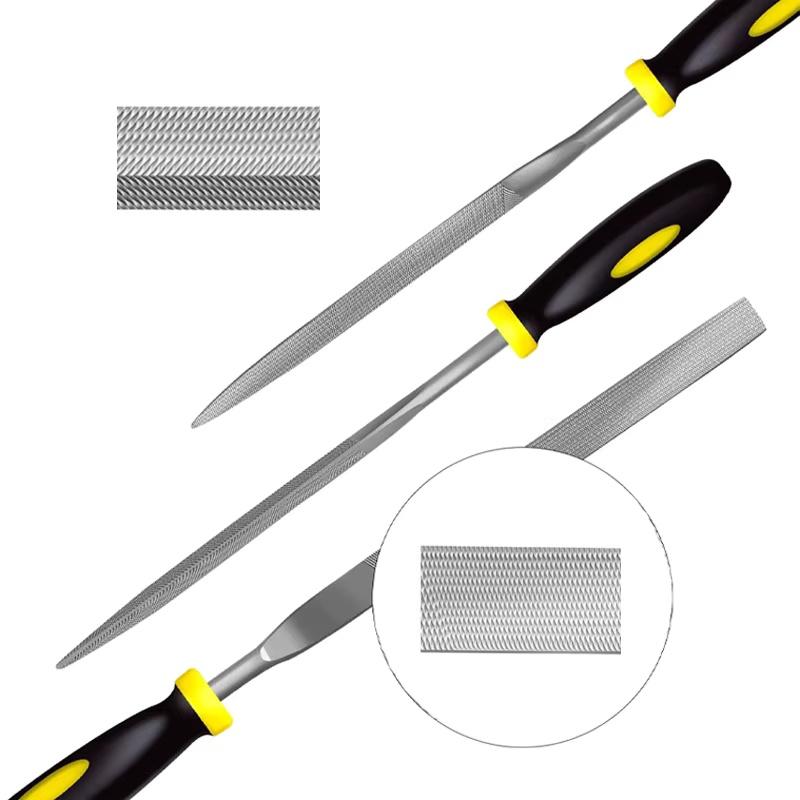 Premium Needle File Set Precision Round Half Round Flat Square Triangle Hand Files for Woodwork Tools Metal File Wood Carving