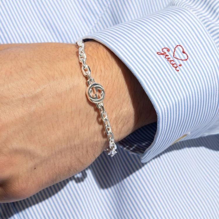 Gucci Sterling Silver Bracelets Unisex Silver YBA796351001