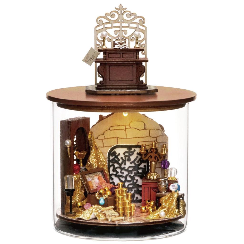 Zhiquwu Round Dream Bottle DIY Dollhouse 3D Puzzle Model - Handmade Creative Toy Gift