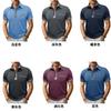 Maglietta Polo Casual da Uomo Taglie Forti con Colletto Reversibile, Maniche Corte, Tasca, Bottoni