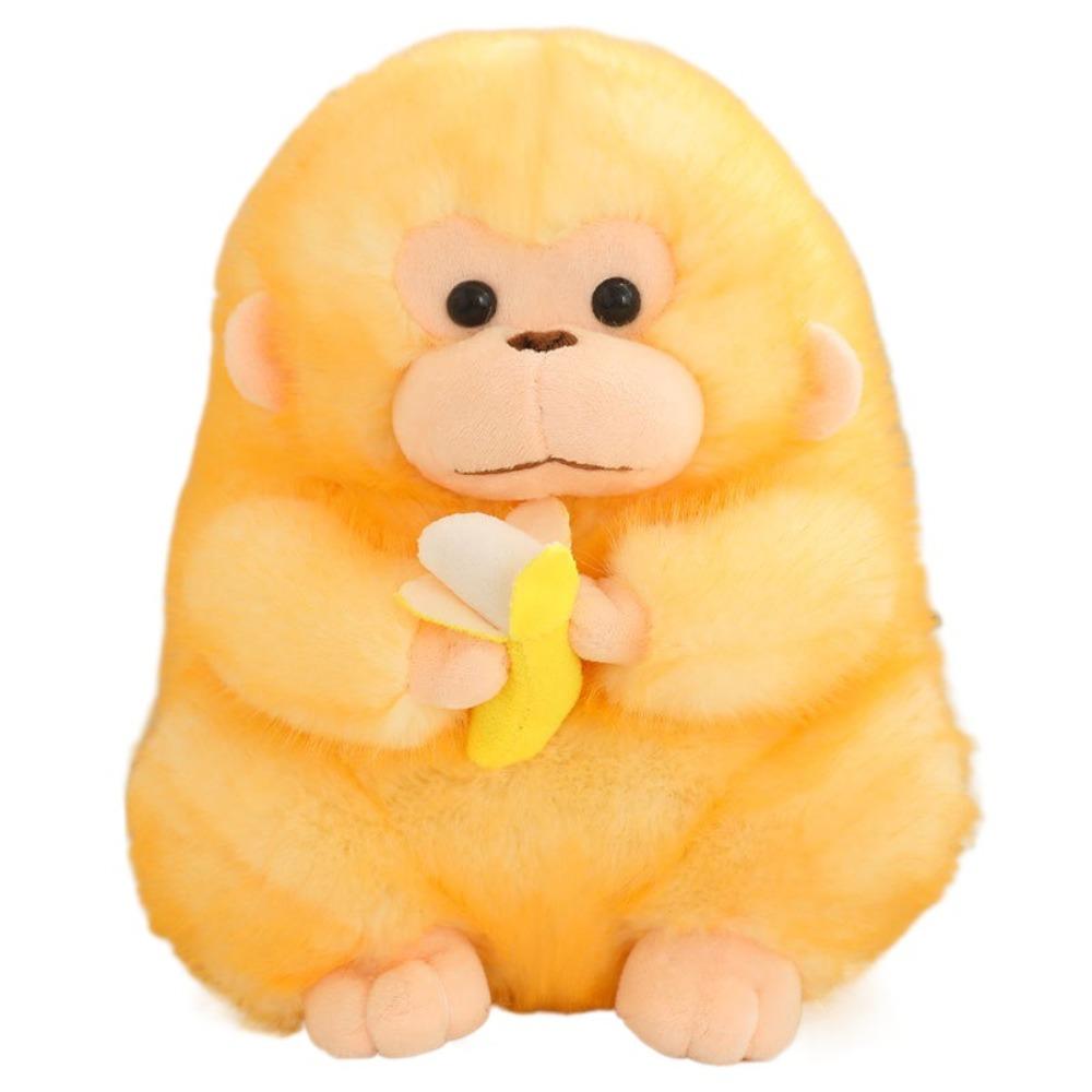 PP Cotton Banana Monkey Plush Toy Fluffy Banana Monkey Doll Funny Monkey Stuffed Doll  Kids Gift
