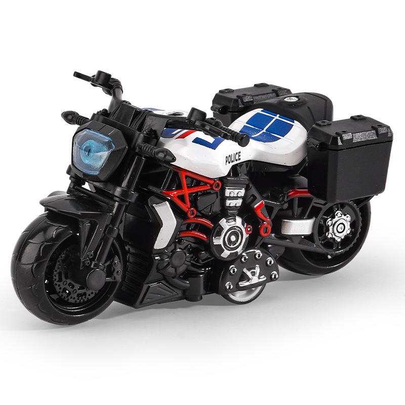Trendy Mini Motorcycle Keychain Pendant: Cool Model Figurine Car Keyring Toy