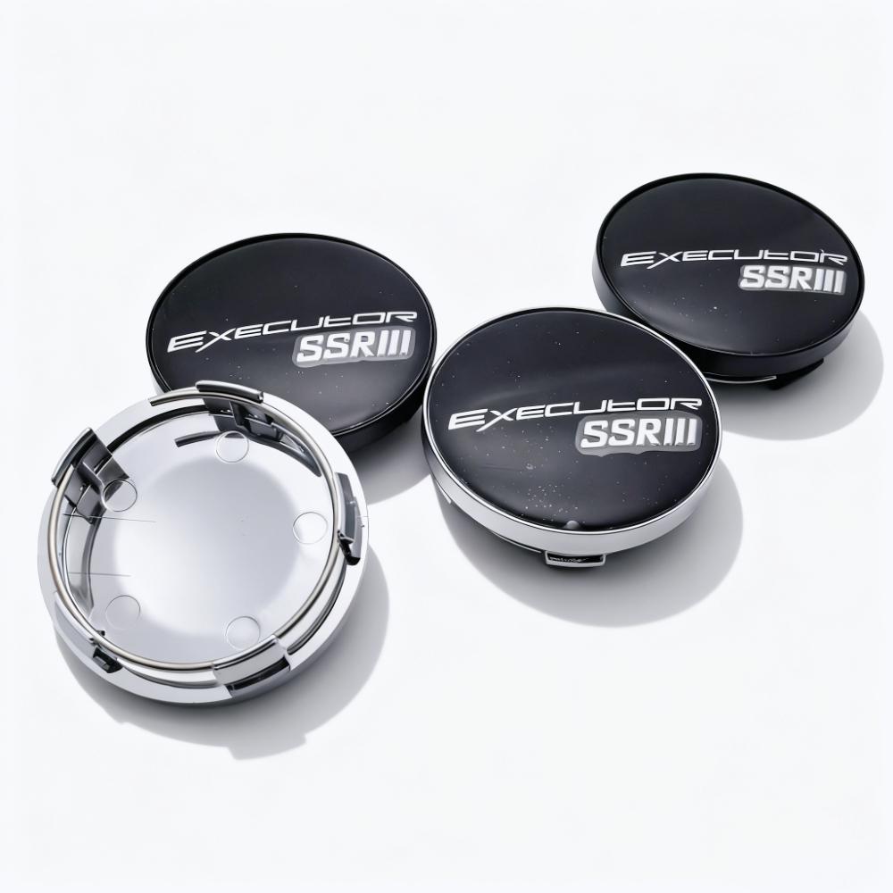 4pcs SSR Executor Logo Badge Car Wheel Center Caps 58MM 54MM Rim Hubcaps Cover SSR Emblem Wheels Hub Cap Replace Car Accessories
