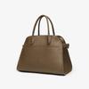 Women's bag 2025 new lychee pattern first layer cowhide shell bag large capacity niche commuting single shoulder diagonal hanging handbag