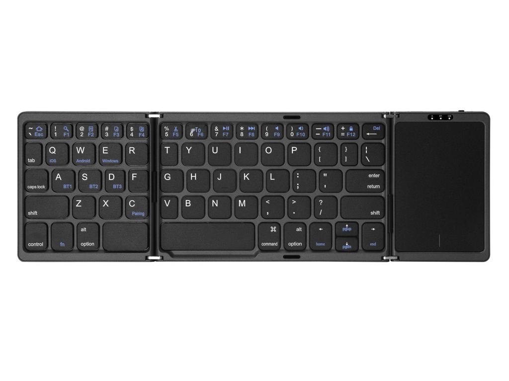 Hot Sale: B089T Foldable Bluetooth Keyboard with Touchpad for Multi-System Devices