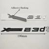 3D ABS Car Styling Logo XDrive 23i X Drive 23d Rear Trunk Badge Side Fender Emblem Decals For BMW X1 X2 X3 Exterior Accessoeies LK5