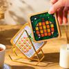 Handmade Mosaic Fruit Coaster DIY Kit: Children's Puzzle Craft for Kindergarten Team Building