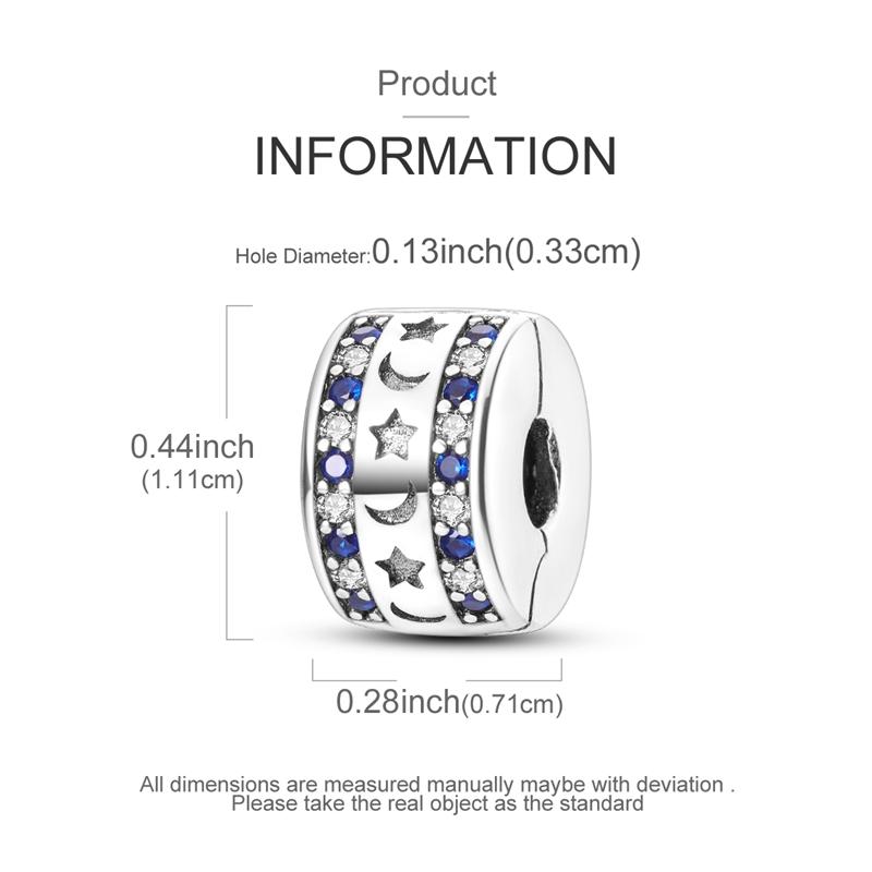 Original Charms Beads Copper Clip Charms Zircon Silicone Spacer Beads Fit Original Bracelet Diy Charm Women Jewelry