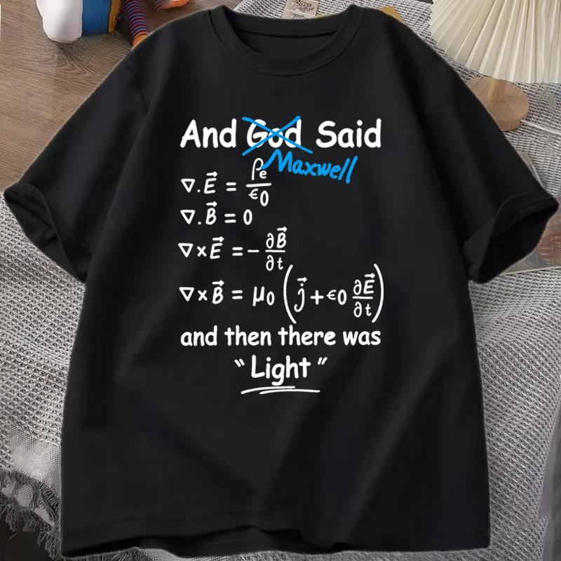 Funny Math Clock Print T Shirts Top Birthday Gifts Oneck T Shirt for Unisex Short Sleeve Tshirt Male Tops Humorous Math TShirts