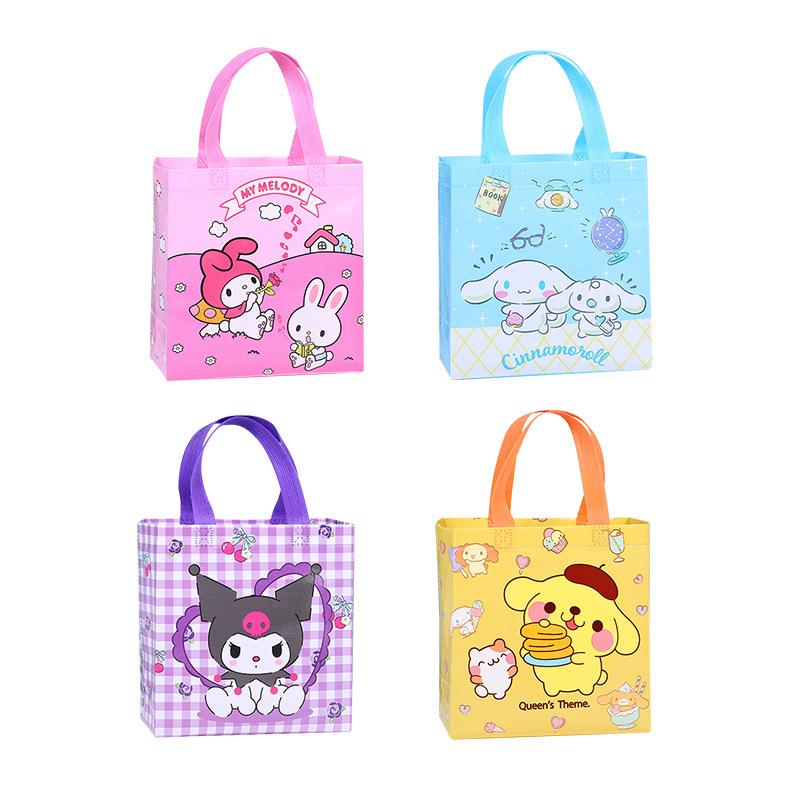 Cross-Border Explosion Sanrio Cartoon Student Tote Bag, Creative Non-Woven Shopping Bag