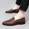 Herren Flats Echtleder Herren Freizeitschuhe Luxusmarke Herren Bequeme Slipper Mokassins Atmungsaktiv Slipper Fahrschuhe
