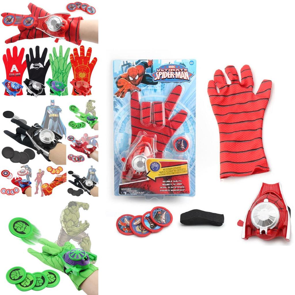 Premium Quality Children Superhero Launchers Gloves For Batman Spider-man Cosplay Fun