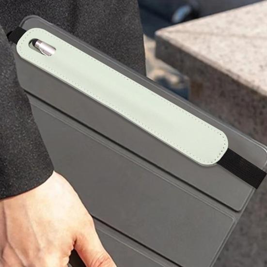 Stylus Pen Case Smooth Faux Leather Firm Sticthing Elastic Band Lightweight Portable Protective Stylus Pen Holder Notebook Pen Storage Pocket Sleeve