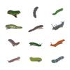 12pcs Horror Caterpillar Hairpin Prank Creative Prank Tool Head Ornament