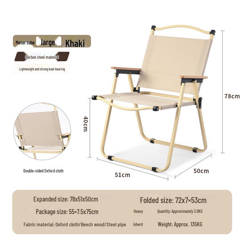 Kermit Outdoor Folding Aluminum Alloy Camping Chair