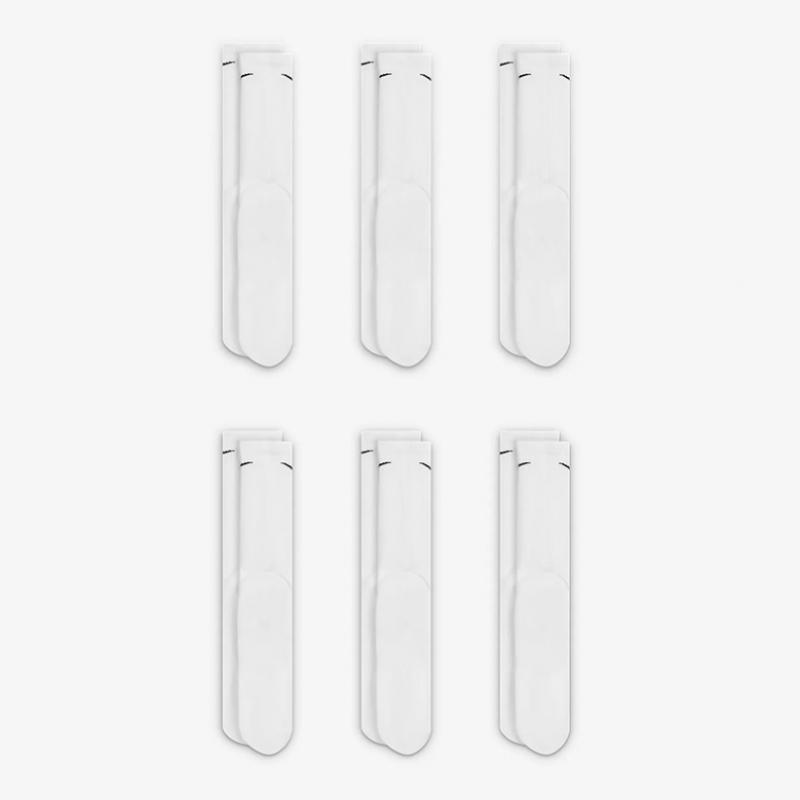 Nike 6 Pack Socks  A23   Sx6897 100 Everyday Plus Cushion Training Crew Socks