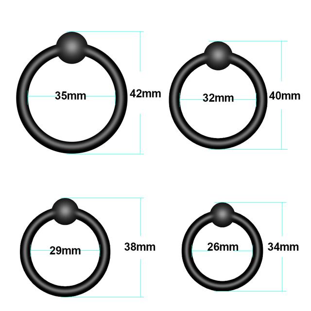 Penis Ring Silicone Semen Lock Ring Delay Ejaculation High Elasticity Time Lasting Cock Ring Sex Toys For Men Couples Adult 18+