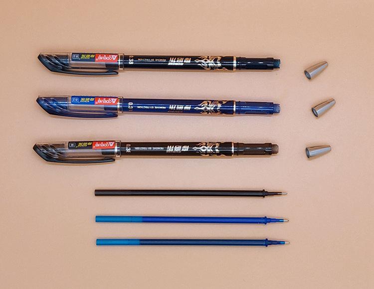 Aodemei Erasable Gel Pen, 0.38mm Needle Tip, for Office, Business & Student Use.