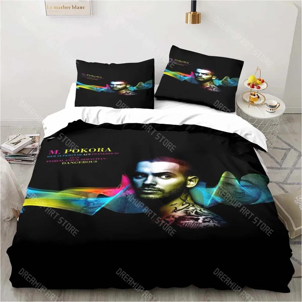 Matt M. Pokora Bedding Set Soft Duvet Cover Set Single Double King Size Bed Quilt Cover Pillowcase Adult Children'S Bedroom