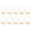 10 Stück 12 Zoll Metall-Blumenkranz Mittelstück Band 10 Holzständer Für Tischdekoration DIY Hochzeitsdekoration Wandbehang-B61B