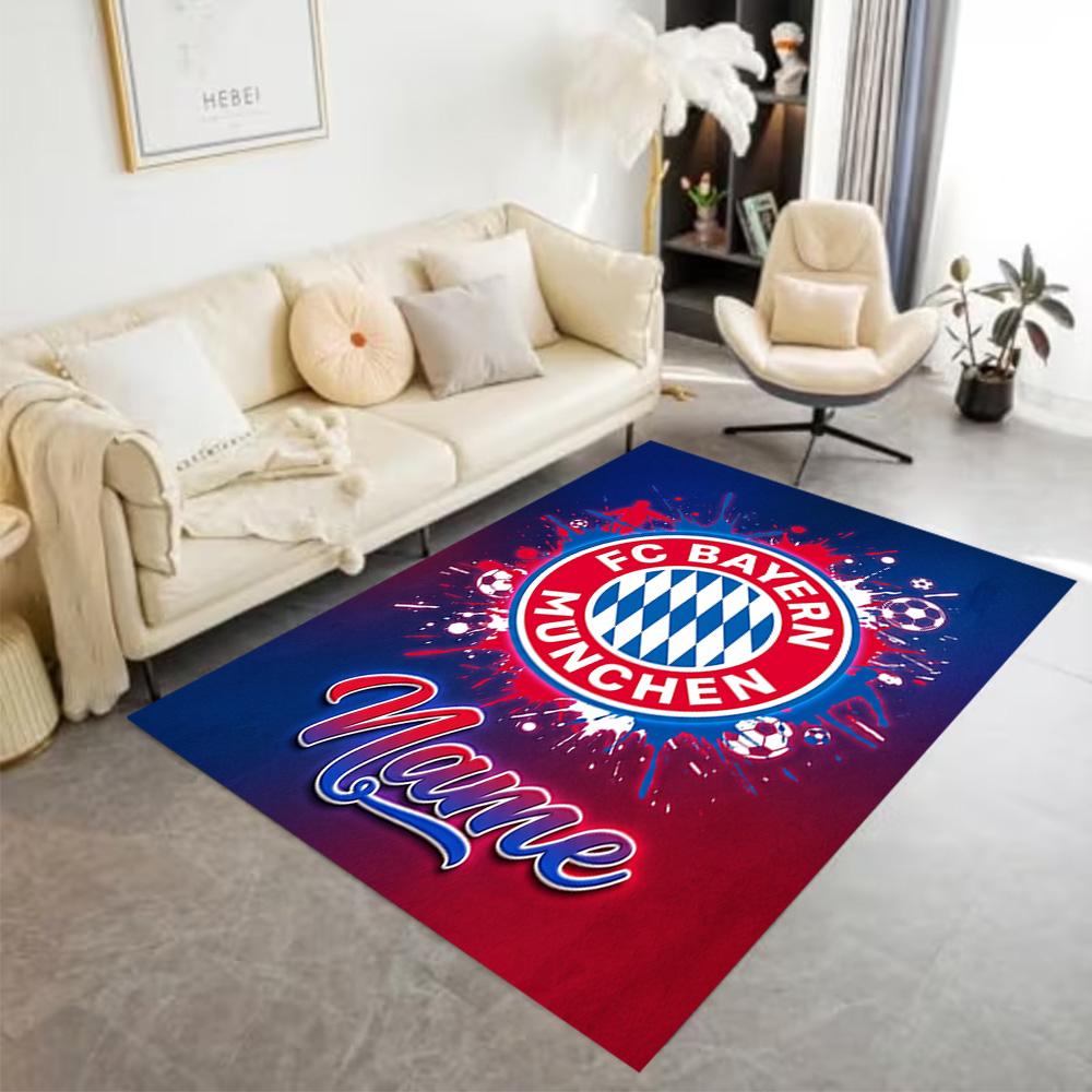 Bayern Munich Fan Gear Floor Rug Office Rug Suitable for Living Rooms Dormitory Kitchen Bedrooms Anti-slip Rug Decorate Offices Spiritual Gift
