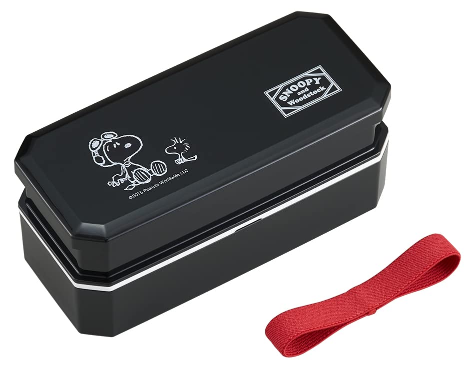 

OSK Shokado Bento Snoopy Ланч-бокс, 600 мл, (черный), PW-9 чёрный