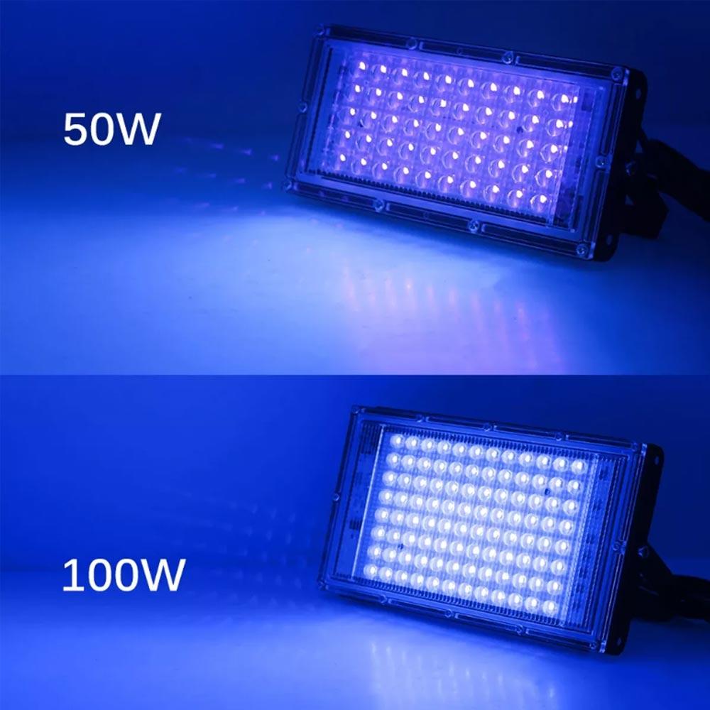 395nm 400nm Led UV Floodlight Ultraviolet Stage Lamp 50W 100W 30W LED Stage Blacklight Waterproof Disco Party Stage Backlight