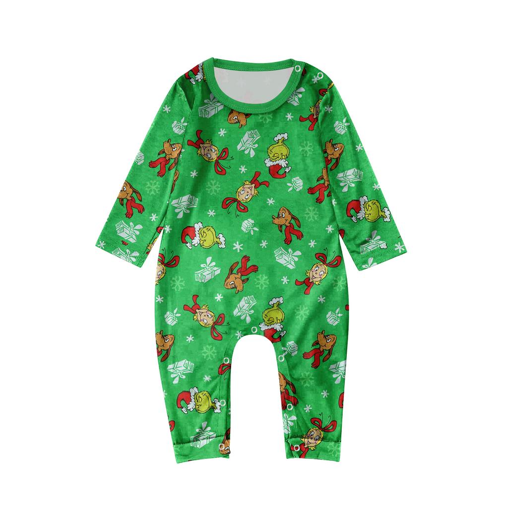 Cartoon Letters Print Family Matching Long Sleeved Parent-child Suit Home Clothes Suit Fall