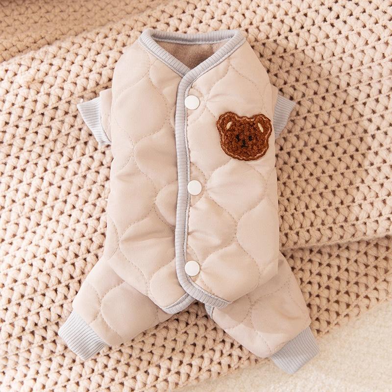 

Зимняя теплая одежда для собак, водонепроницаемый комбинезон для собак, утепленный комбинезон для щенков, хлопковая куртка для домашних животных, модное пальто для кошек, костюм французского бульдога XS