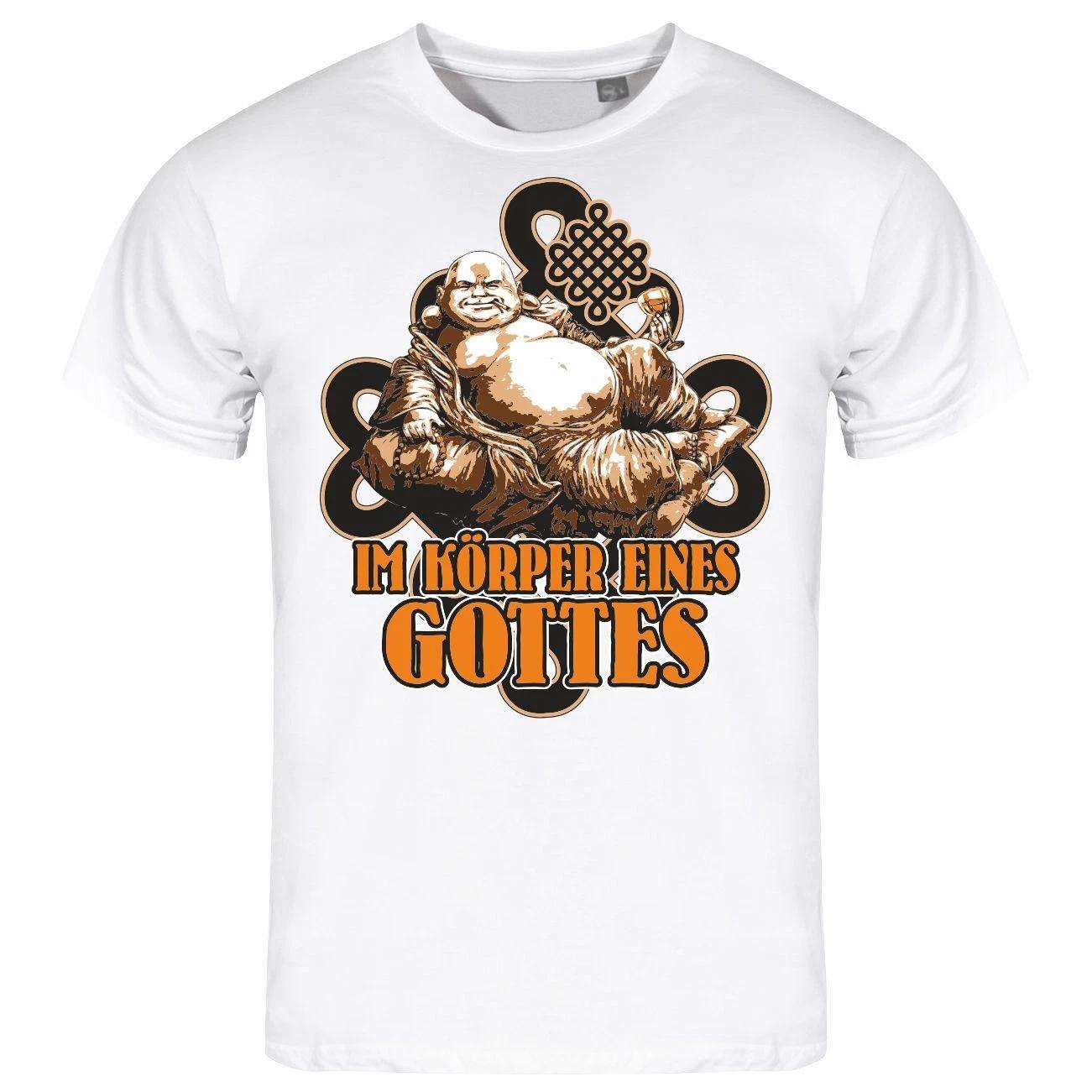 

Mens T-Shirt In The Body Of A God S - XXL Buddha Plus Size Thick Funny 2XL