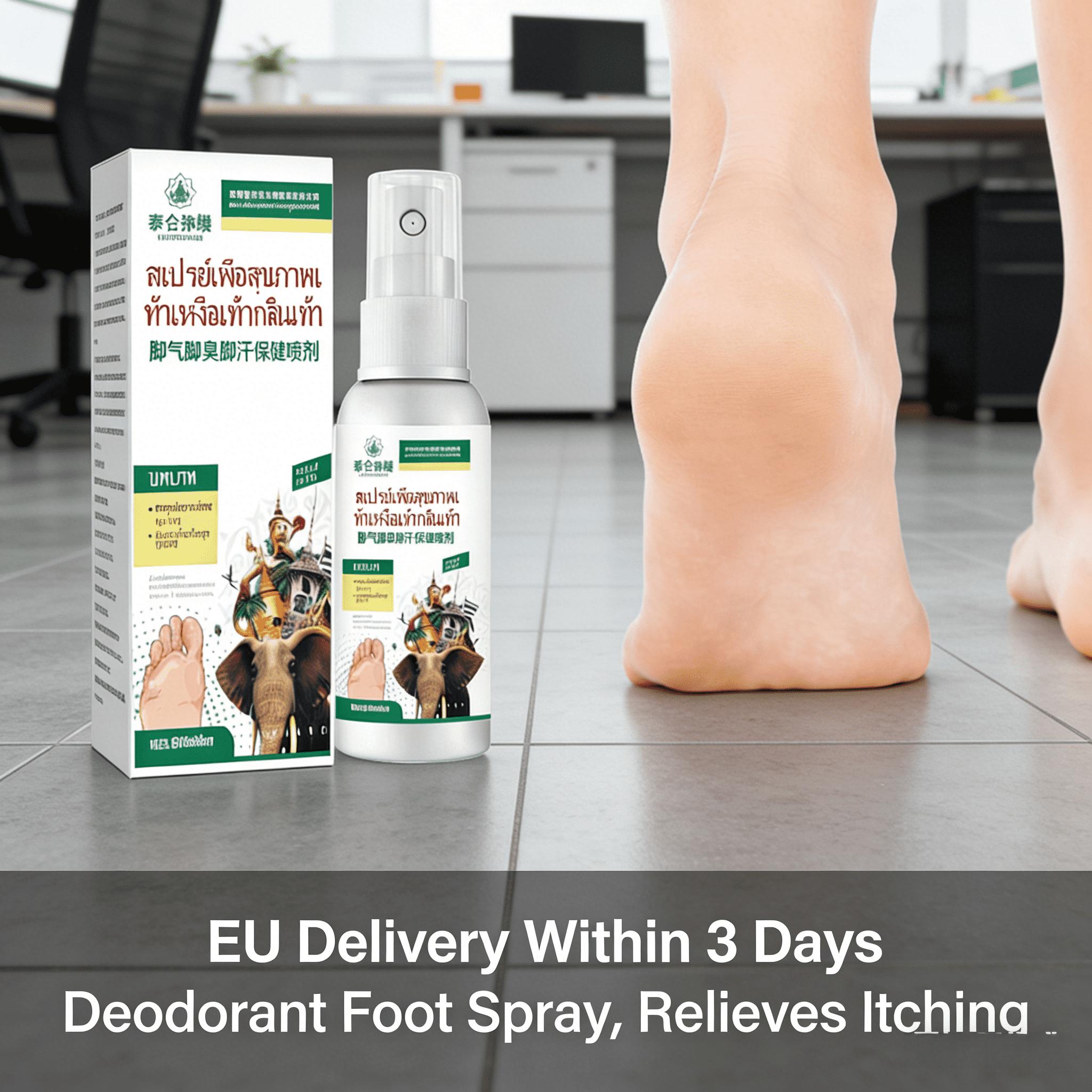 Антибактериальный и противогрибковый спрей для ног – Для комплексной защиты от потливости и грибка