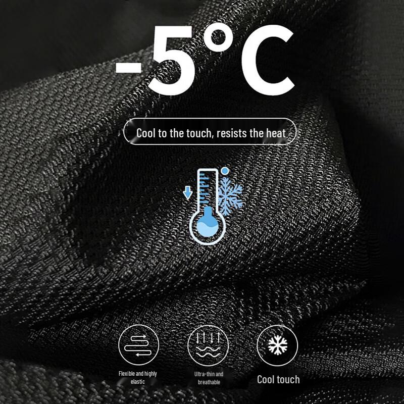 Lansha Women's Ice Silk High-Waist Cropped Leggings