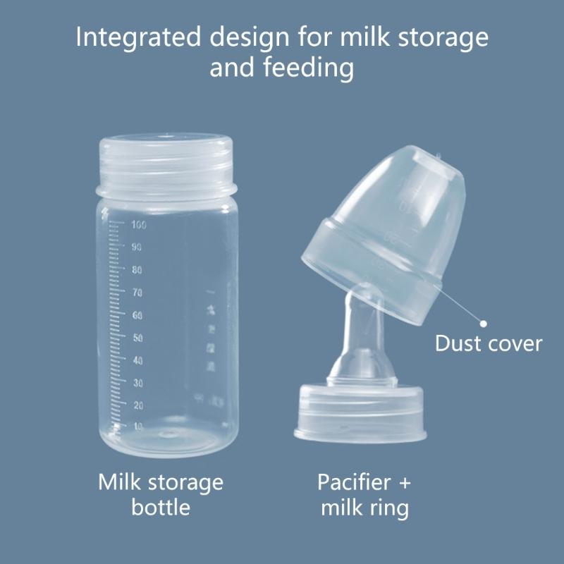 Bärbar Bröstmjölksförvaringsflaska Baby Mjölk- och Vattenflaska för Spädbarn och Växande Baby Självständighetsförpackning