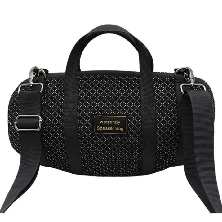 Portable Speaker Travel Bag with Carry Handle, Removable Shoulder Carry and Black Storage Design for Soundbar Regular Transport Needs and Daily Use