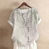 BITCED Women's Fashion Casual Short Sleeve O-Neck Blouses & Shirts