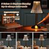 Stolní lampa LED dotykový senzor Stolní noční světlo Dobíjecí bezdrátová lampa na čtení pro restauraci Hotel Bar Světlo do ložnice