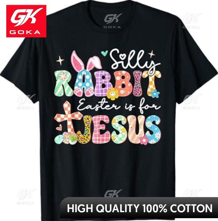 For Jesus Christian Faith TShirt Round Neck Summer Look Shirt Relaxed Fit Playful Cool Design Breathable Cotton S