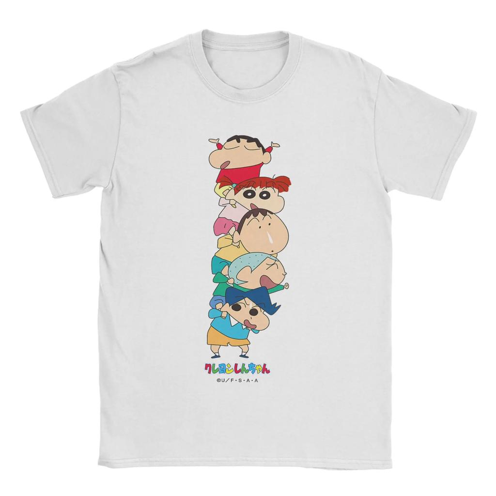 Unisex Unisexs Crayon Shin Chan Action Kaunisex Shin Chan American T Shirt Cotton Clothes Short Sleeve Round Neck Tees Party Tshirts