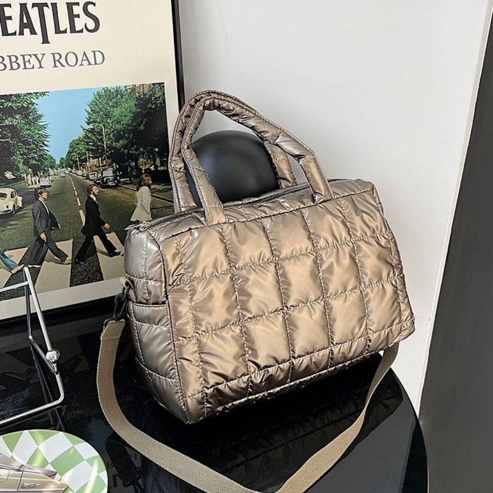 Tasche im koreanischen Stil aus Baumwolle mit hellem Raum, Tragetasche, Schultertasche, Handtasche aus Nylon, Herbst Winter