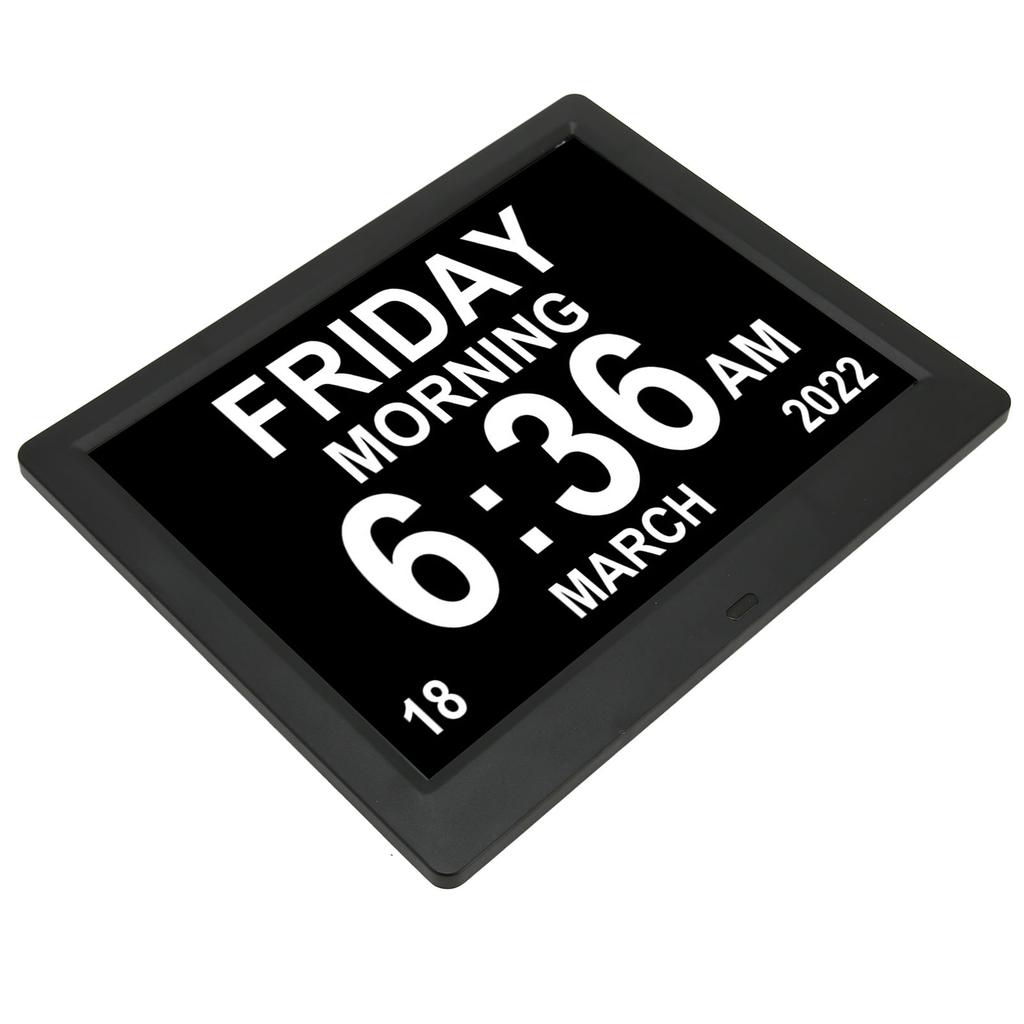 8,7 Zoll Digitaler Tageskalender Uhr Automatische Dimmung Großes Display Medikamentenerinnerungen Demenz