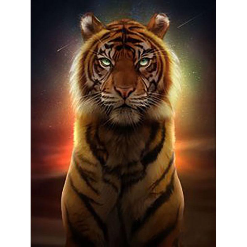 5D DIY Diamond Painting Tiger Full Round Drill Diamond Embroidery Animals Rhinestone Mosaic Cross Stitch Kits Home Decor Gift