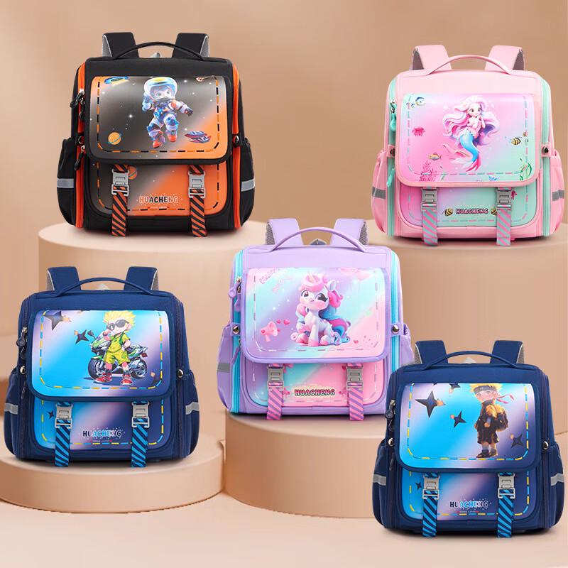 SAIERNA Kids Cartoon Decompression Backpack 1-3 Grade