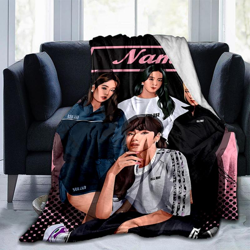 1PC Custom Name "Name Group Fashion" Flannel Blanket Versatile,all-season Throw Suitable for the Living Room,bedroom,camping,travel,and Gift