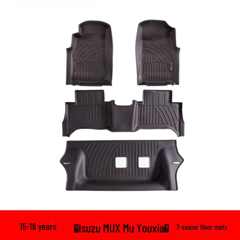 

Isuzu MUX MU-X 2015–2022 TPE All-Weather 3D Custom Fit Floor & Waterproof Trunk Mats