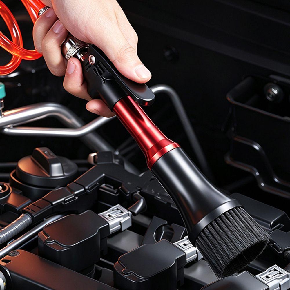 Aluminum Alloy Air Blow Front Exhaust Pneumatic Cleaning New Brush Nozzle Blower Car Cleaning
